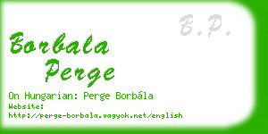 borbala perge business card